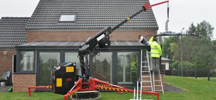 Placement de vitrage sur toiture de veranda avec le GLASBOY